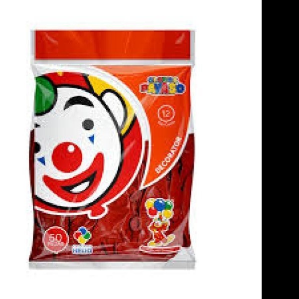 GLOBOS DECORATOR 12 BOLSA C50 PZAS ROJO CEREZA